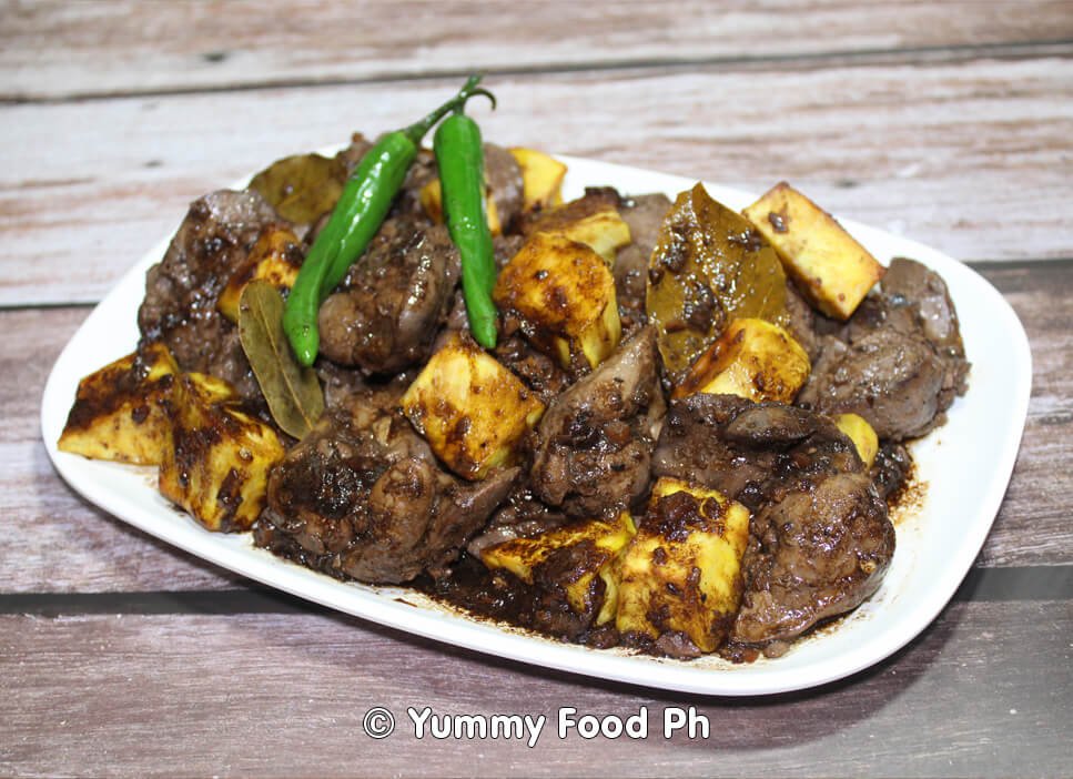 recipe for chicken liver adobo with potato