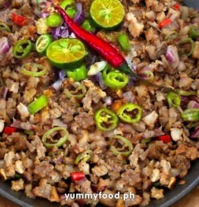 Awesome Sizzling Pork Sisig Recipe Pinoy Recipe Yummy Food Ph