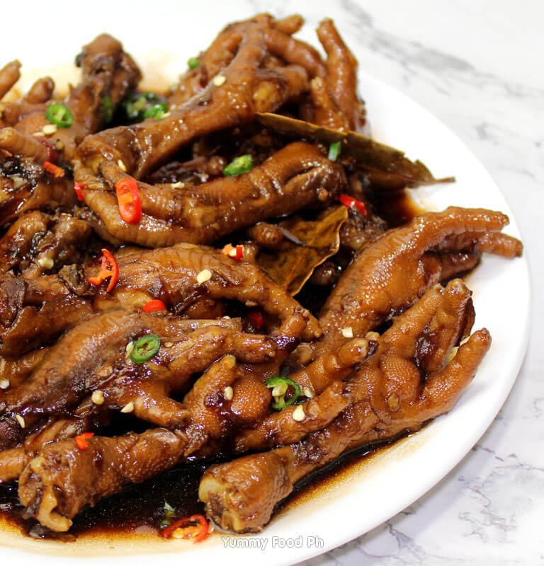 Sweet And Spicy Chicken Feet Adobo Yummy Food Ph