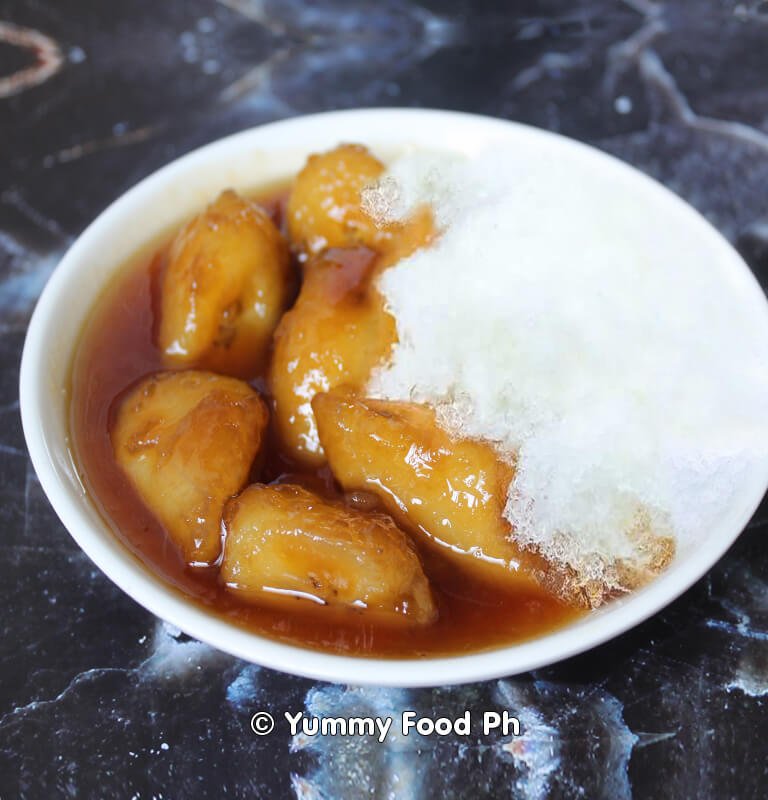 saging con yelo recipe
