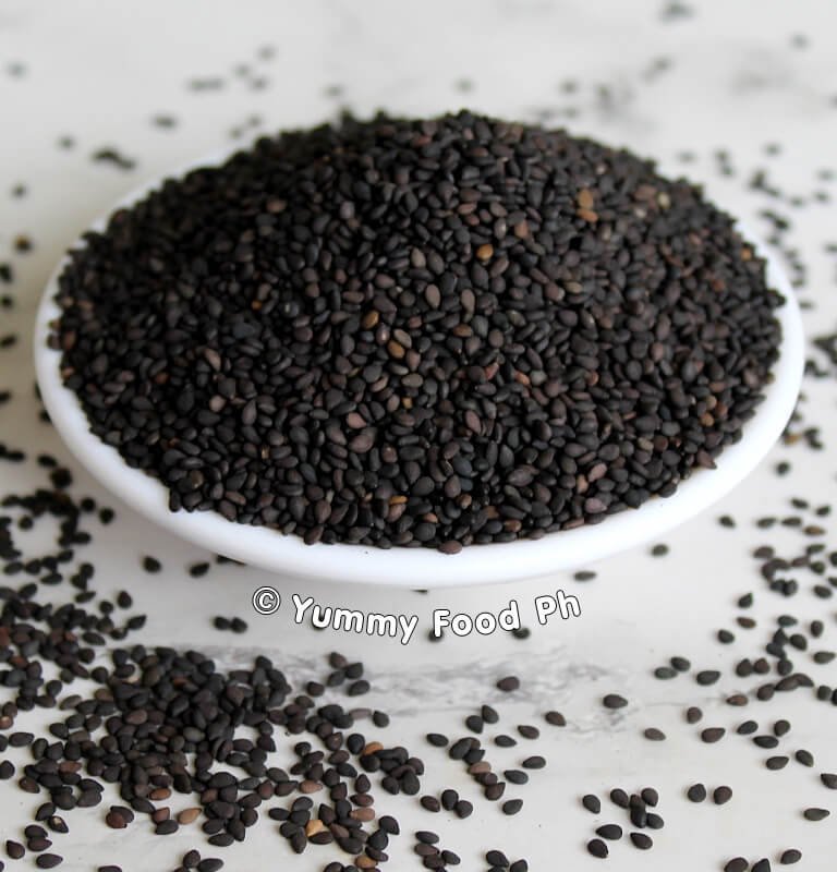 black sesame seeds