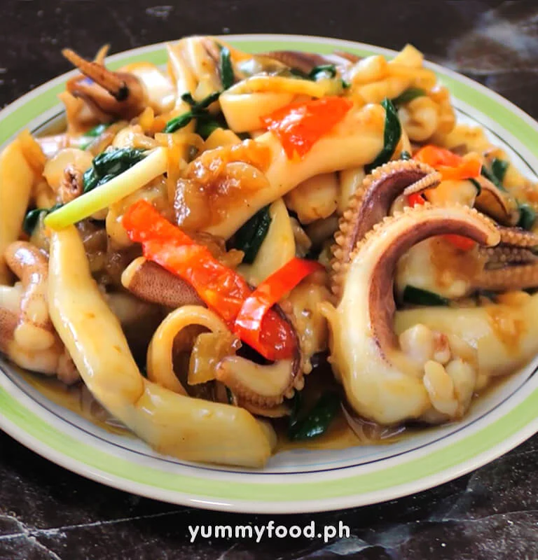 recipe for squid stir fry