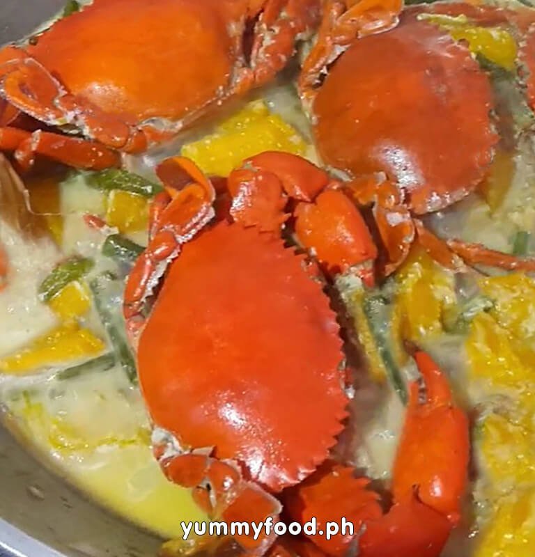 ginataang crabs recipe