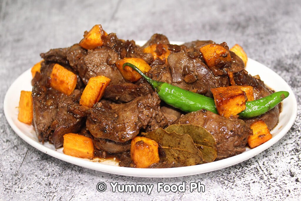 Adobong Atay Ng Manok With Carrot Yummy Food Ph 7250