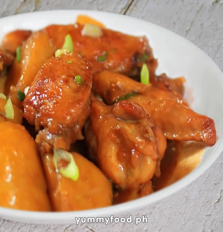 recipe for chicken wings with potatoes