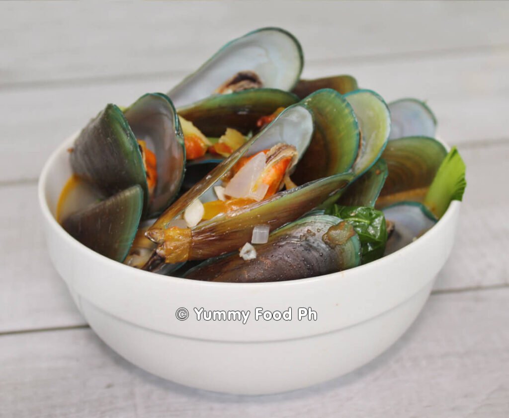 recipe for tahong sinabawang tahong with bok choy recipe