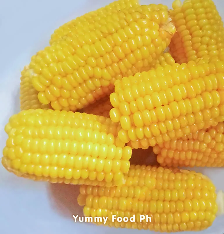 boiled sweet corn