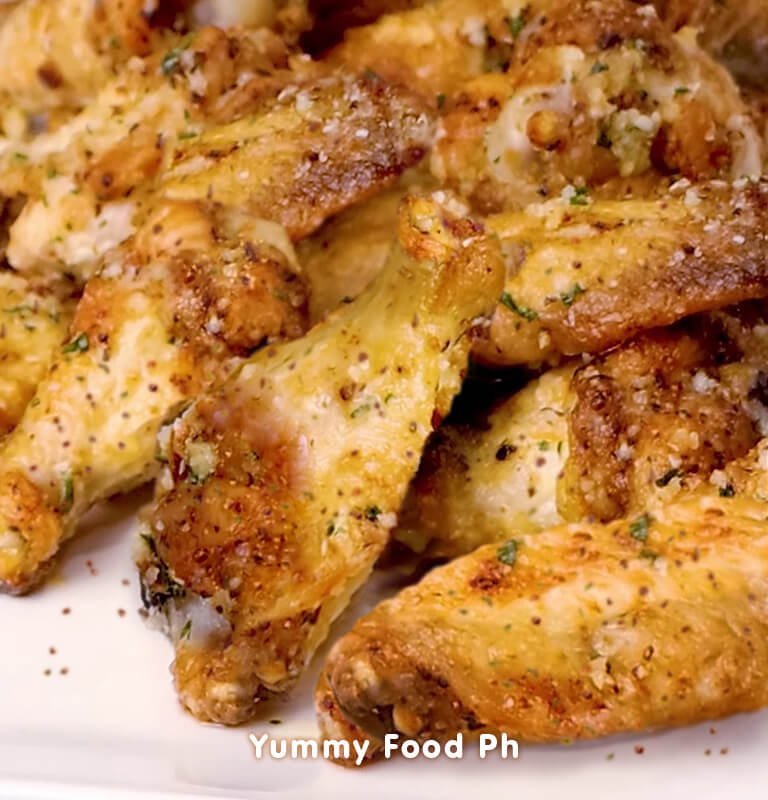 Garlic Parmesan Wings Recipe » Yummy Food Ph