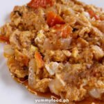 ginisang sardinas with egg recipe