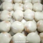 masi peanut stuffed sticky rice balls