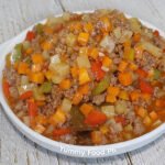 ground pork with potatoes and carrots