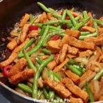 pork and string beans recipe