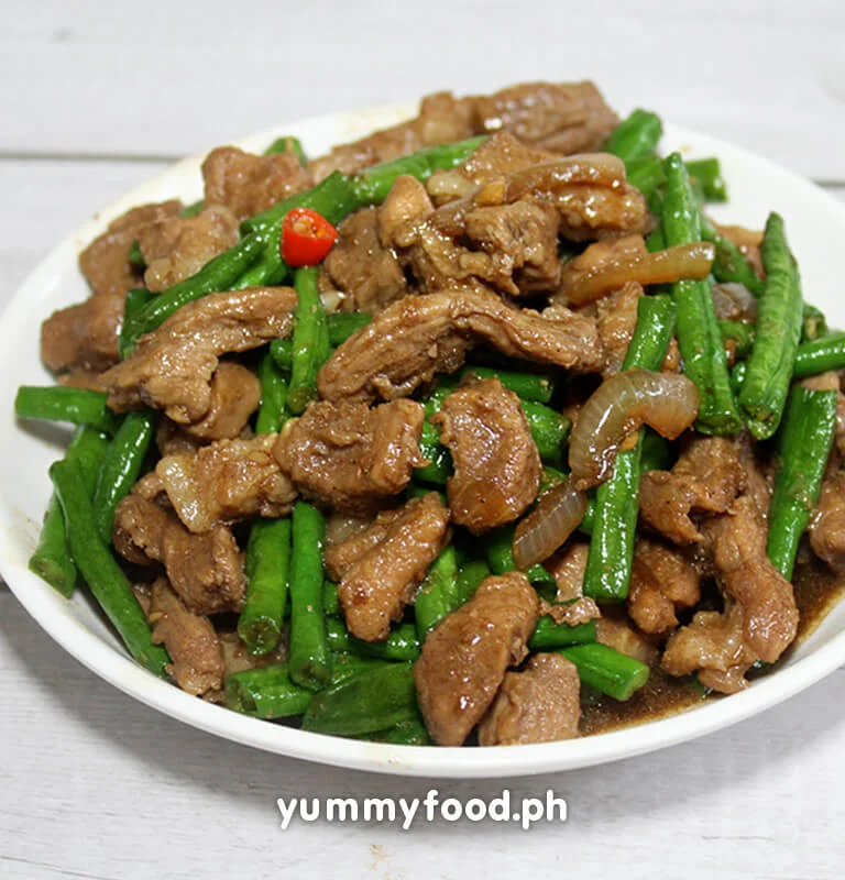 pork and long beans recipe