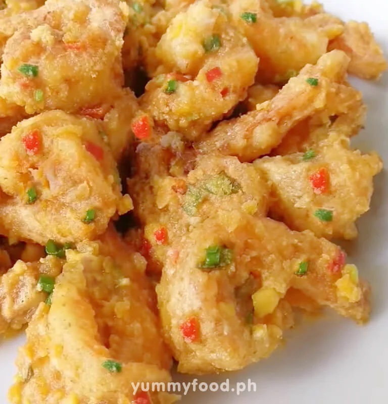 how to make salted egg shrimp recipe