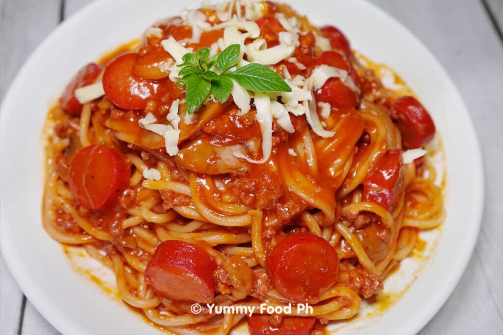 pinoy style easy spaghetti recipe