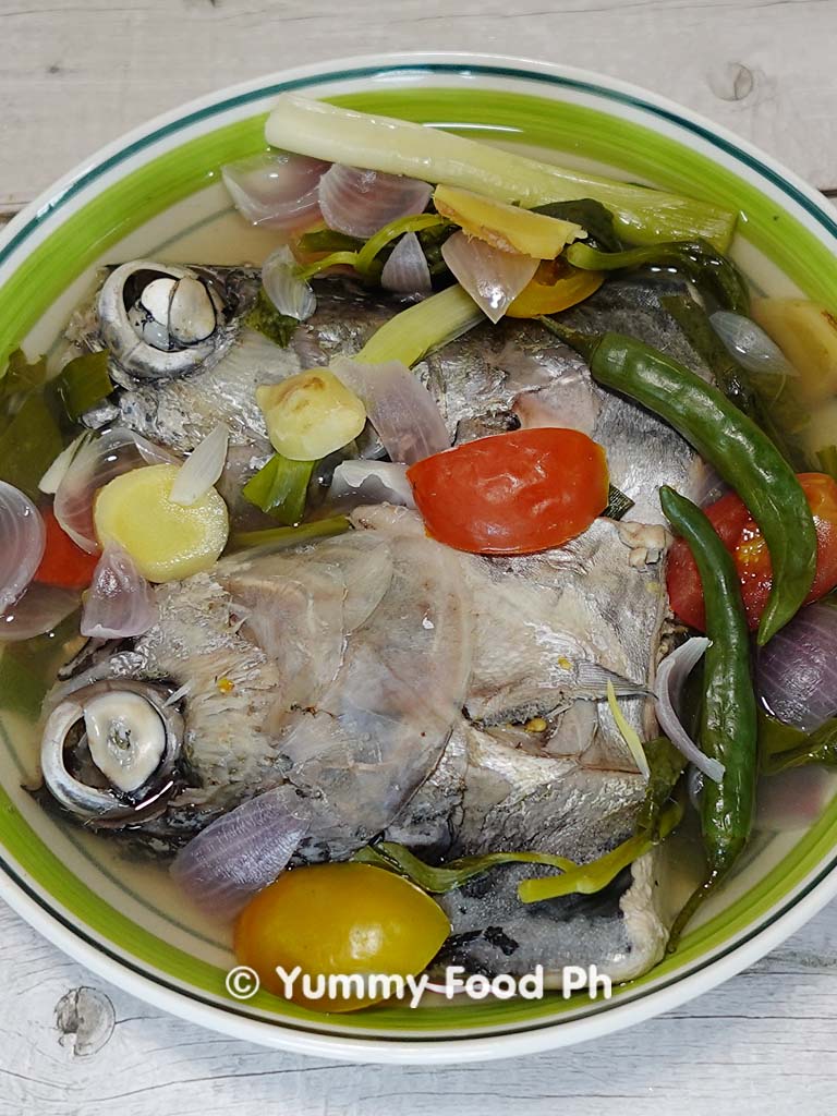 sinabawang ulo ng tuna recipe